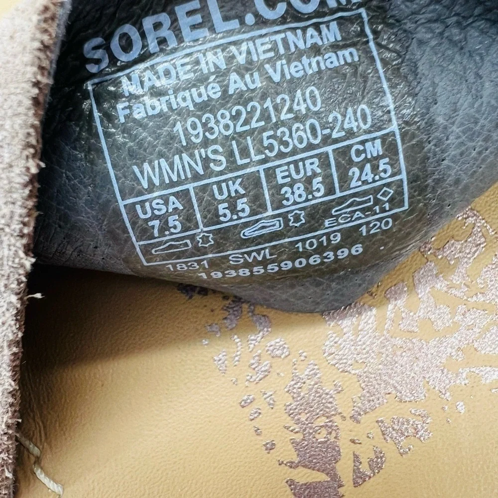 SOREL WOMEN’S CUTE SLIP ON SANDALS BROWN & TAN COLORS SIZE 7.5